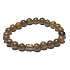 Wooden bracelet natural dark 8mm/ 16 - 17cm,