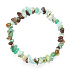 Chrysoprase elastic bracelet with natural chipped stone 19 cm, stone of family relationship harmony