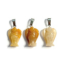 Agate Angel pendant natural stone hand-polished 2-2.2cm, calm-protection-strength-harmony