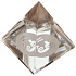 Glass Pyramid clear, Aquarius zodiac sign