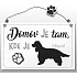 Nekupto Pets wooden sign Cocker Spaniel 155 x 98 x 5 mm
