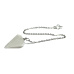Crystal Pendulum natural stone 2,5 cm + 18 cm chain with bead, stone stones