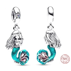 Sterling silver 925 Disney The Little Mermaid - Ariel, bracelet pendant