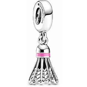 Sterling silver 925 I love badminton - Badminton ball, bracelet pendant sport