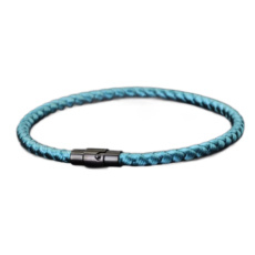 Lanový Magnetický náramek – světle modrý 21,5 cm x 4 mm, unisex Lanový Magnetický náramek – světle modrý 21,5 cm x 4 mm, unisex