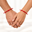 The Power of Colors Red Wish Bracelet – knotted good luck talisman with adjustable size