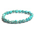 Tyrkenite Skull hand carved bracelet elastic natural stone 8 mm / 16-17 cm, stone of young people looking for life purpose
