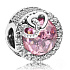 Sterling Silver 925 Shining Heart Bead Bracelet Love