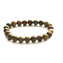 Unakite bracelet elastic natural stone, 8 mm bead / 16 - 17 cm, stone of personal growth and visions, release
