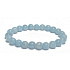Aquamarine bracelet elastic natural stone, bead 8 mm / 16-17 cm, sailor stone, healing power of the ocean
