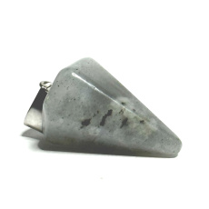 Labradorite light pendulum natural stone 2,2 cm, stone of transformation