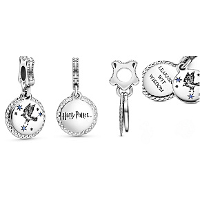 Sterling silver 925 Harry Potter - Rhinestone + cubic zirconia, 2in1 pendant for bracelet Sterling silver 925 Harry Potter - Rhinestone + cubic zirconia, 2in1 pendant for bracelet