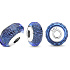 Charm Sterling silver 925 Blue faceted Murano glass bead bracelet universe