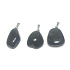 Hematite pendant natural stone 2,2 cm 1 piece, stone of healthy blood