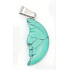 Tyrkenite Moon pendant natural stone, hand cut figurine 2,2 x 10 mm, stone of young people, looking for a life goal