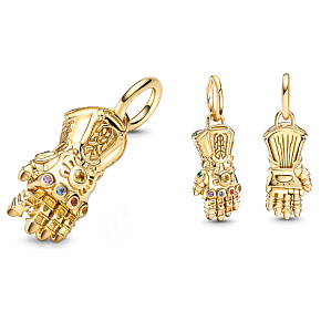 Charm Sterling Silver 925 Marvel The Avengers, Infinity Gauntlet, Bracelet Pendant Charm Sterling Silver 925 Marvel The Avengers, Infinity Gauntlet, Bracelet Pendant