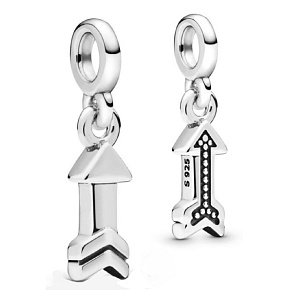 Charm Sterling silver 925 My Arrow - Mini medallion, bracelet pendant symbol