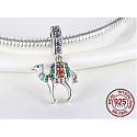 Charm Sterling silver 925 Camel, animal bracelet pendant