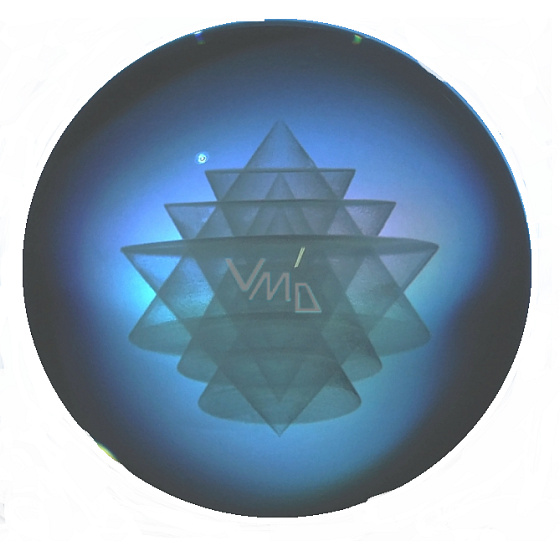Sri Yantra in a glass sphere brings material and spiritual wealth of 6 cm