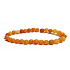 Aventurine orange matte bracelet elastic natural stone, ball 6 mm / 16-17 cm, stone of happiness and prosperity