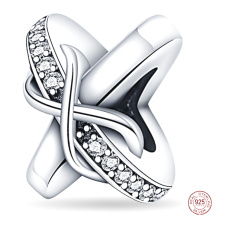 Sterling silver 925 Infinity bead bracelet symbol Sterling silver 925 Infinity bead bracelet symbol