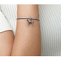 Charm Sterling Silver 925 Dog - Dalmatian, animal bracelet pendant