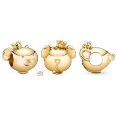 Charm Sterling silver 925 Rat is the first animal in the 12-year cycle of the Chinese zodiac, bead for bracelet