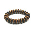 Tiger eye bracelet elastic natural stone, donut 1,5 cm / 16-17 cm, stone of the sun and earth, brings luck and wealth