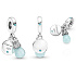Sterling Silver 925 Luminescent - Glow in the Dark Bulb - Find Your Light, Changing Colors 2in1 Pendant Bracelet Symbol