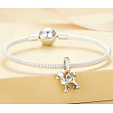 Charm Sterling Silver 925 Dog - Poodle, Animal Bracelet Pendant