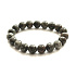 Yooperlit bracelet elastic natural stone, ball 10 mm / 16 - 17cm, stone of truth