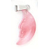 Rose Quartz Moon pendant natural stone, hand-polished figurine 2.2 x 10 mm, stone of love