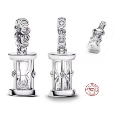 Charm Sterlingové stříbro 925 Přesýpací hodiny„This Moment, přívěsek na náramek, symbol času
