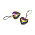 Magical heart earrings smooth, I'm not just a jewel 3,5 cm