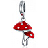 Charm Sterling silver 925 Toadstools, nature bracelet pendant