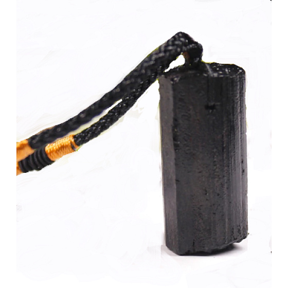 Tourmaline / Skoryl necklace natural stone approx. 3 cm, 20 - 30 g, guardian of good mood