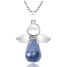 Lapis Lazuli Angel pendant natural stone 4,2 x 3 cm, stone of harmony