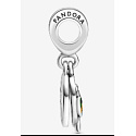 Sterling silver 925 I Love Brazil - Brazilian Beach, 2in1 travel bracelet pendant