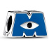 Charm Sterling silver 925 Disney Monsters Ltd (Pixar), Logo M, bead on bracelet movie