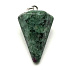 Anyolite / Ruby in Zoisite pendulum natural stone 2,2 cm, relieves stress