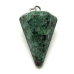 Anyolite / Ruby in Zoisite pendulum natural stone 2,2 cm, relieves stress