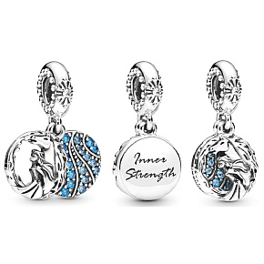 Charm Sterling Silver 925 Disney Ice Kingdom Elsa Pendant Bracelet Movie Charm Sterling Silver 925 Disney Ice Kingdom Elsa Pendant Bracelet Movie