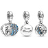 Charm Sterling Silver 925 Disney Ice Kingdom Elsa Pendant Bracelet Movie
