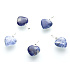 Sodalite Heart pendant natural stone 15 mm, 1 piece, stone communication
