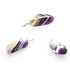 Amethyst rainbow zebra Zambia Trommel pendant natural stone M, approx. 2,5 cm, stone of kings and bishops