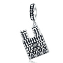 Sterling silver 925 Paris Notre Dame, travel bracelet pendant