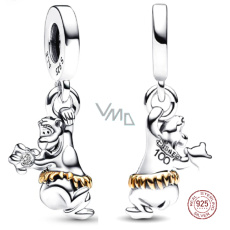 Charm Sterling silver 925 Disney 100. anniversary bear Baloo, bracelet pendant Charm Sterling silver 925 Disney 100. anniversary bear Baloo, bracelet pendant