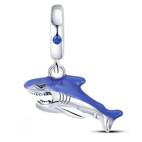 Charm Sterling silver 925 Shark, animal bracelet pendant Charm Sterling silver 925 Shark, animal bracelet pendant