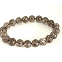Azeztulite chestnut Asai bracelet 10 - 11mm / 16 - 17 cm, high frequency energy