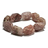 Rose quartz bracelet, polished natural stone approx. 2 cm / 16 - 17 cm, the most perfect healer